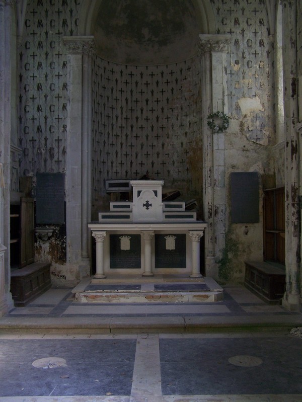 L'intérieur de la chapelle aujourd'hui