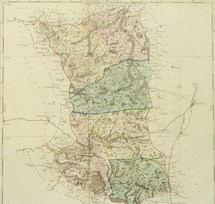 Carte du département des Deux-Sèvres en 1790 (Châtillon-sur-Sèvre est encore chef-lieu de district)