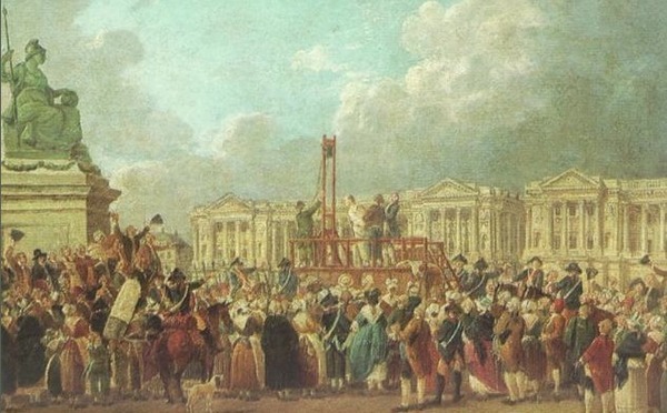 Pour chasser le souvenir de la guillotine, la place de la Révolution devient en 1795 la place de la Concorde