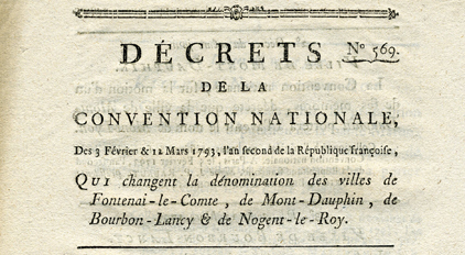 De Saint-Denis-d'Anjou à Bourg-la-Montagne, la déchristianisation des noms de communes sous la Révolution