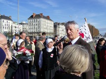 Noël Stassinet, président du Souvenir Chouan de Bretagne, a honoré la mémoire des victimes  de la Terreur à Nantes