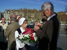 Préparation du jeté de gerbe dans la Loire