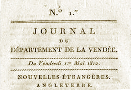 Les débuts de la presse vendéenne (1790-1812)