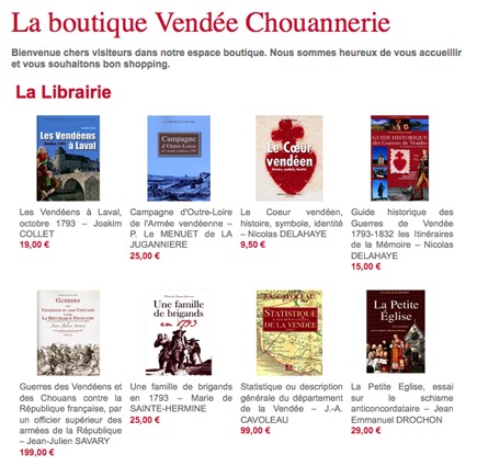 Retrouvez ici la Librairie Vendéenne