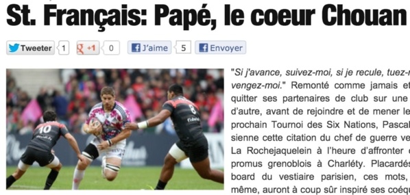 Partout c'est la référence aux Combats des Vendéens de 93 : la Vendée synonyme de courage et de gnac !