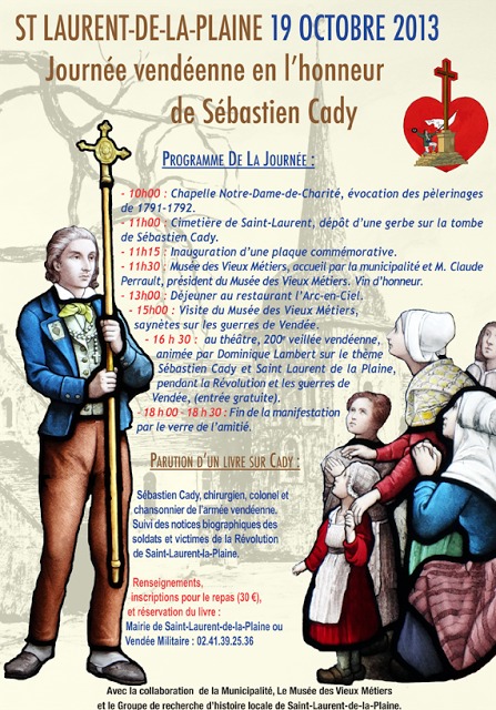 Vendée Militaire organise une Journée vendéenne en l'honneur de Sébastien Cady