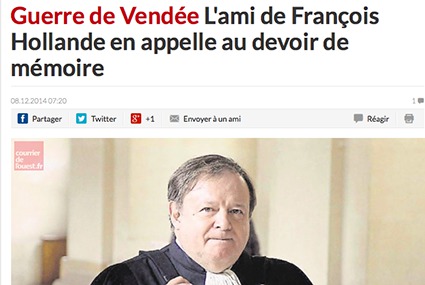 « Il y a eu des massacres terribles de part et d’autre, des actes de clémence extraordinaires de part et d’autre mais il est exact que la population vendéenne, massivement catholique, a fait l’objet d’une violence dans la répression qui, je le dis en tant que Républicain, choque les principes des droits de l’Homme. »