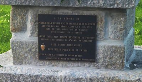 plaque commémorative La Robrie  12 10 13